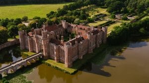 Photo of Herstmonceux Castle from above