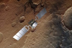 A photo of Mars Express