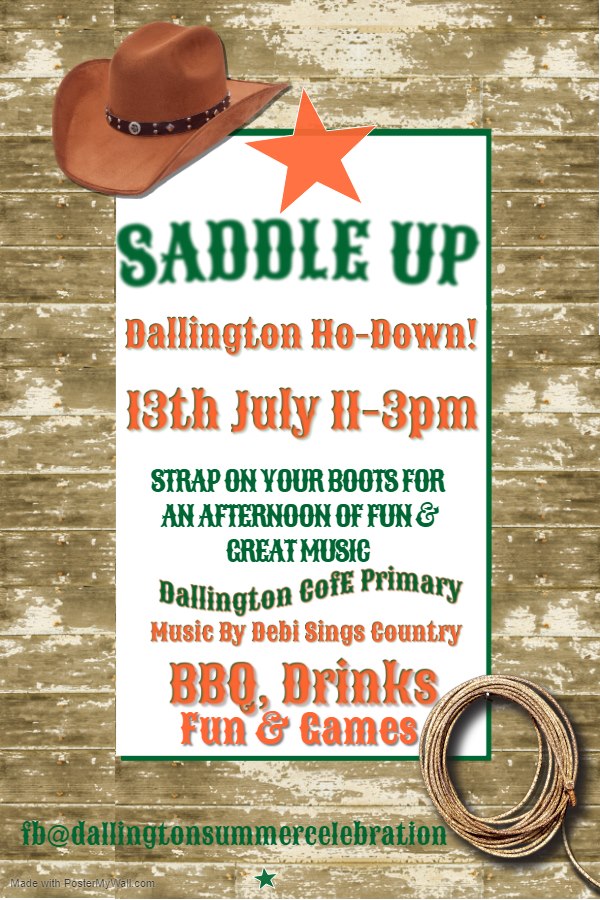 Saddle Up - Dallington School presents the Dallington Ho-Down