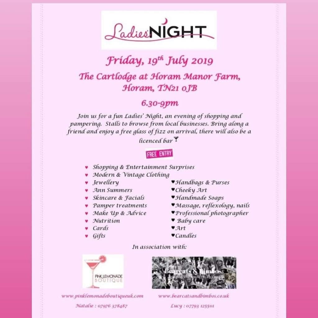 Ladies Shopping and Pampering Night in Horam