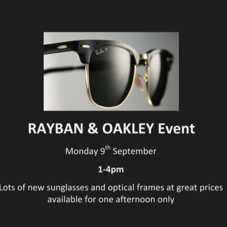 Rayban & Oakley Event at Pople & Broad, Heathfield