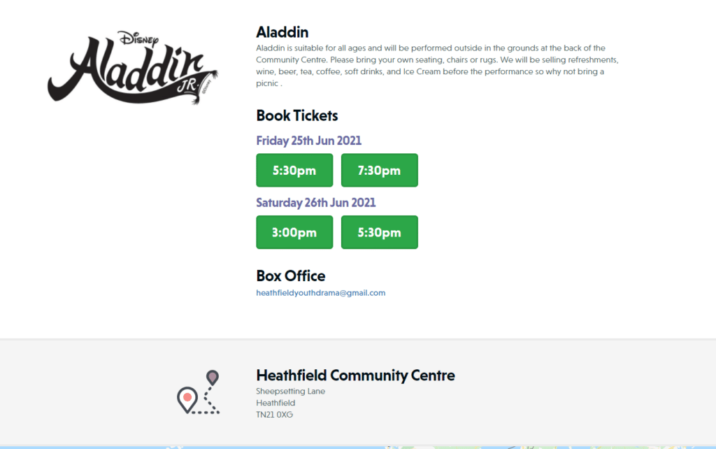 information about Aladdin