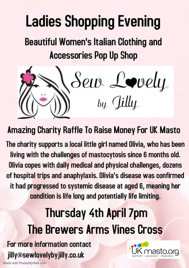 Fundraising shopping evening at The Brewer's Arms, Vines Cross