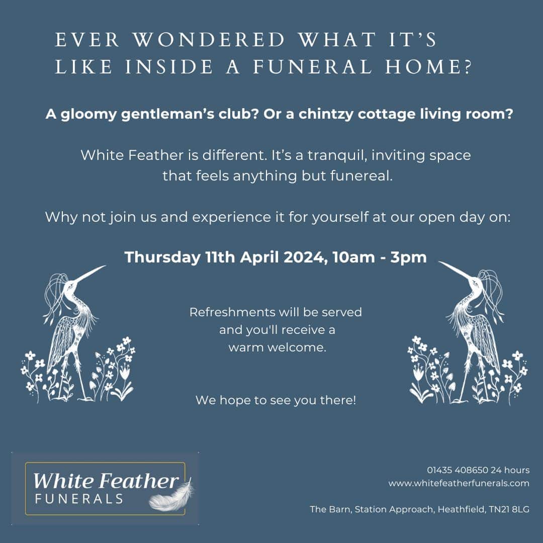 White Feather Funerals Open Day 11 April 2024