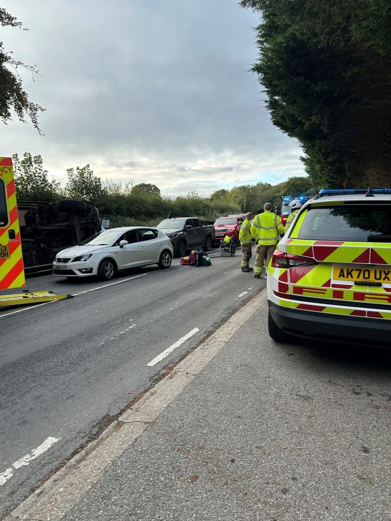 Crash near Mayfield Flats