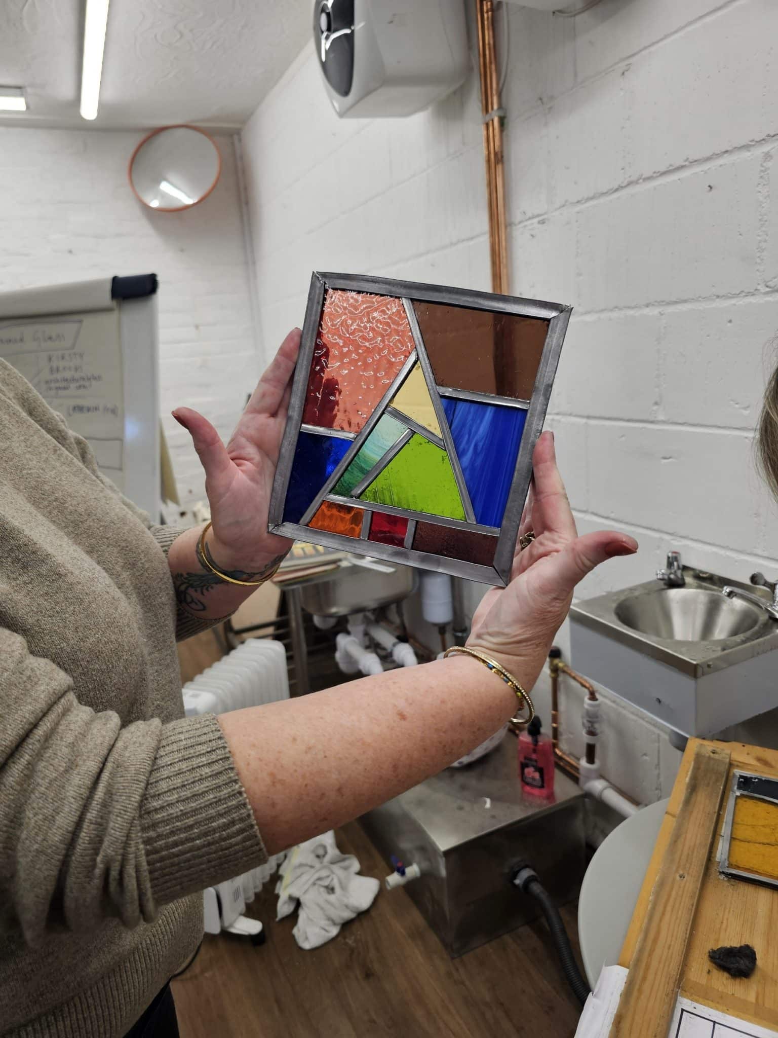 Learn traditional leaded light glass techniques at a two day workshop at Herstmonceux Castle